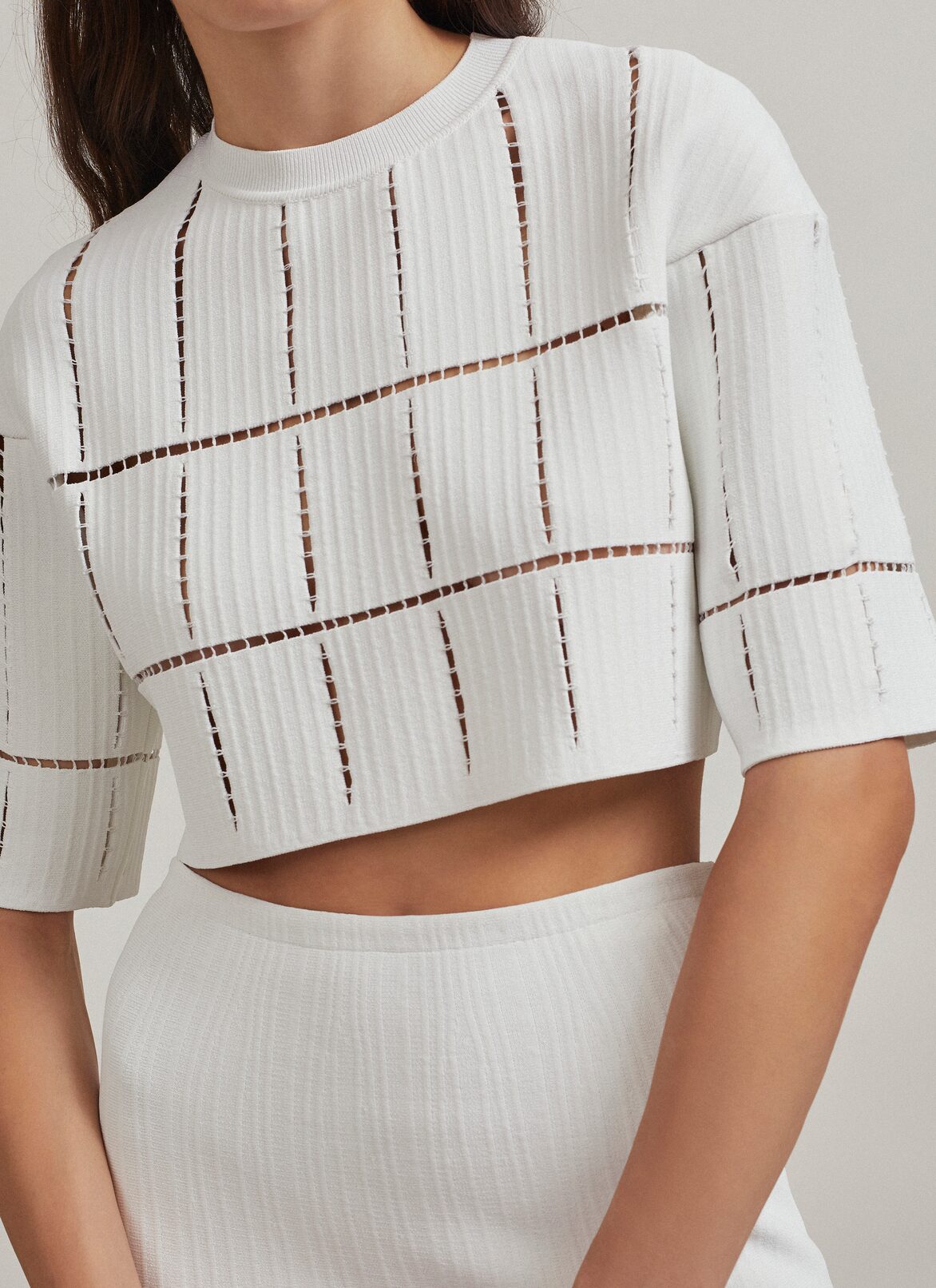 Cardigan ALAÏA WHITE CARDIGAN